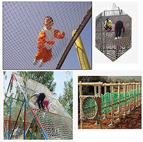 מטפסים על מסגרת רשת לילדים | מבוגרים קרוואן משאית רשת כבד רשת דיא 8 ממ 8 סמ חבל הגנה על סולם נטו נטו ילדים (צבע: 8 ממ, גודל: